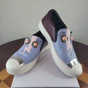 FENDI monster slip-on sneakers